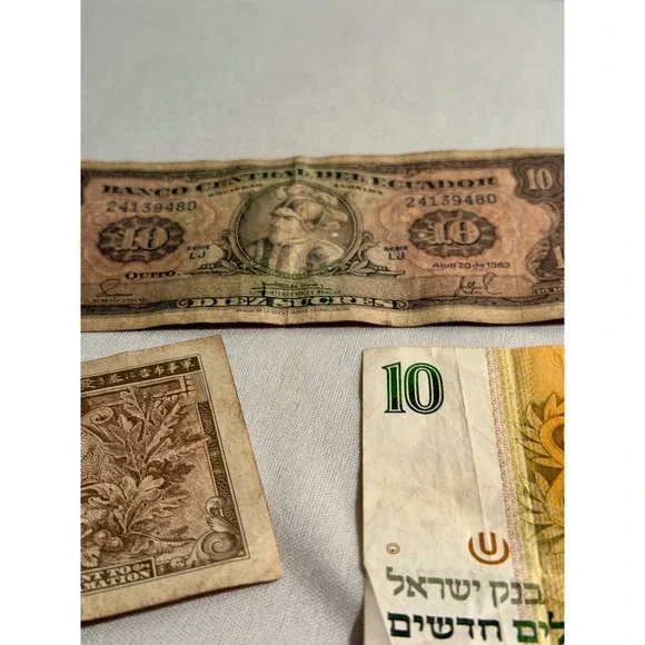 Vintage International Currency Lot  Israel Banknotes 1916 Penny 1962 Stamp - Picture 4 of 16